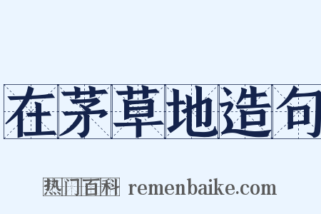 在茅草地造句是什么意思的图片